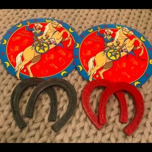 Roy Rogers & Trigger vintage 1950s horseshoe game